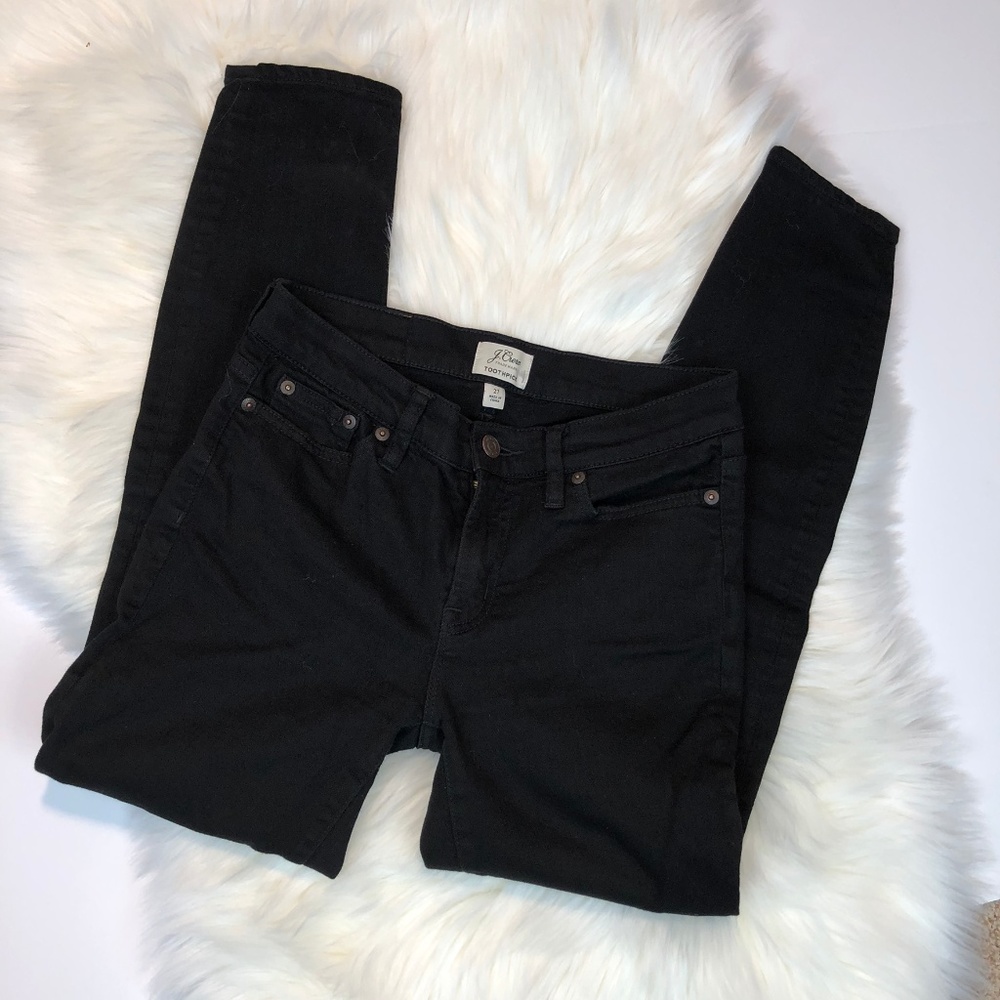 J. Crew Black Toothpick Jeans Size 27